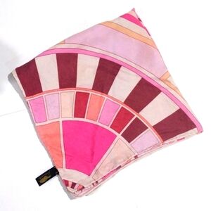 Kiwanda Colorful Pink Design Small Scarf, Bandana, Square, Wrap 17x17 inches